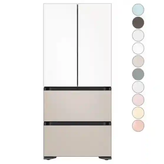 삼성전자 비스포크 김치플러스 키친핏 4도어 냉장고 420L RQ42C94J3AP