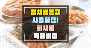 김치 냉장고 사용 꿀 팁 회사별 특징비교 썸네일