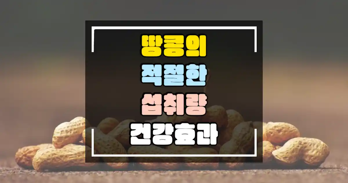 땅콩의 적절한 섭취량과 건강효과 썸네일