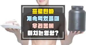 프로틴바를 계속 먹었을 때 우리몸에 미치는 영향 썸네일