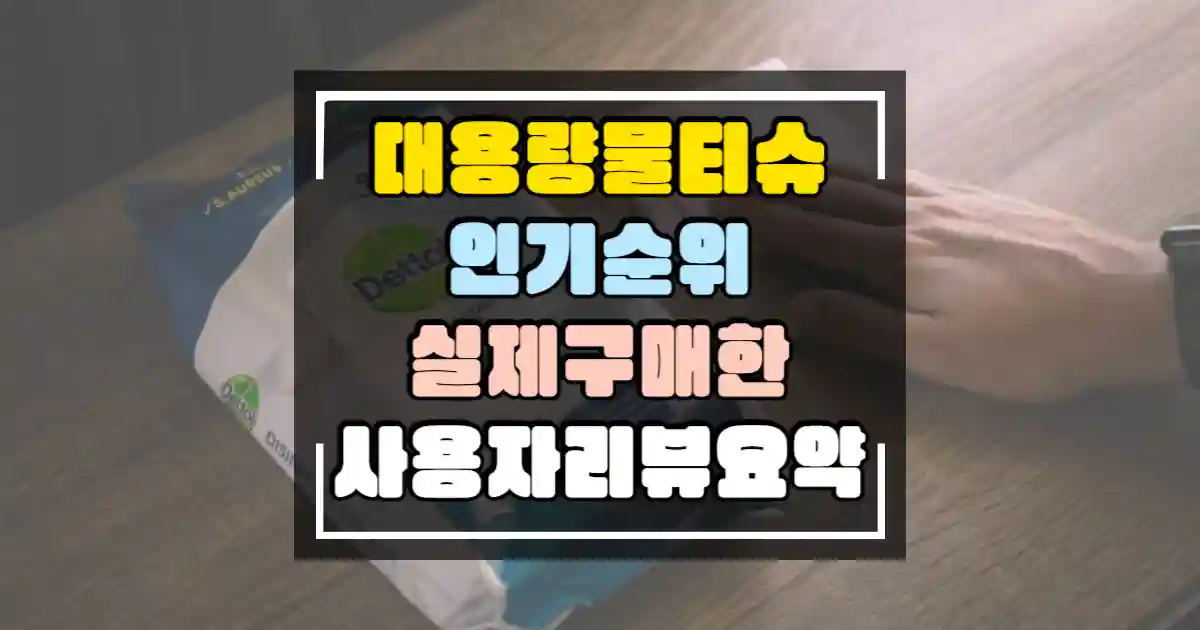 대용량 물티슈 인기 순위 실제 구매한 사용자의 리뷰 요약 썸네일