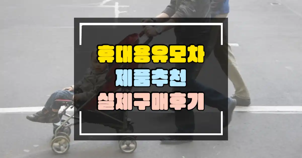 휴대용 유모차 추천 실제 구매 후기 썸네일